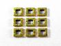 10mm Square Donut Metal Bead - Antique Gold